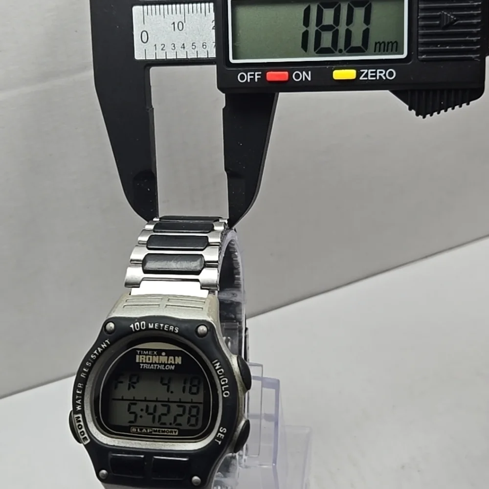 Vintage Timex Ironman Triathlon 8Lap Watch 1997 100M Digital Indiglo New Battery